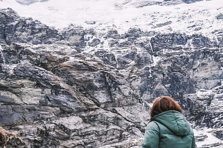 Earnslaw Burn Glacier & Waterfalls | 45 mins from Glenorchy - The close approach to the hanging Earnslaw Glacier