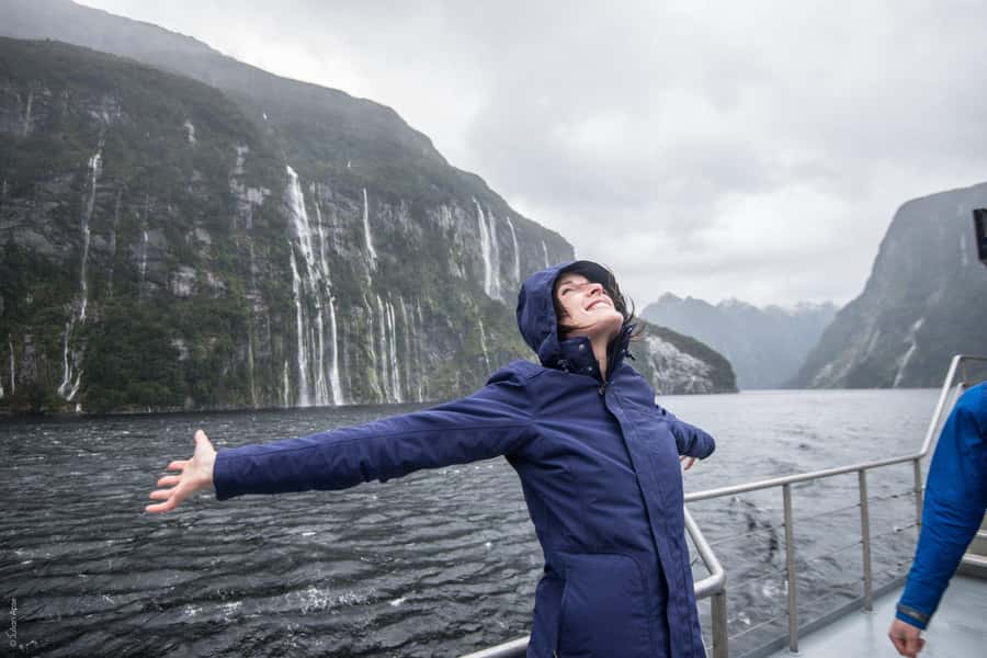 From Queenstown: Doubtful Sound Wilderness Day Trip - Rain, waterfalls, and changing views