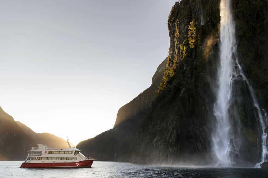 From Queenstown: Milford Sound Coach, Cruise, Scenic Flight - The buffet lunch, with one practical warning