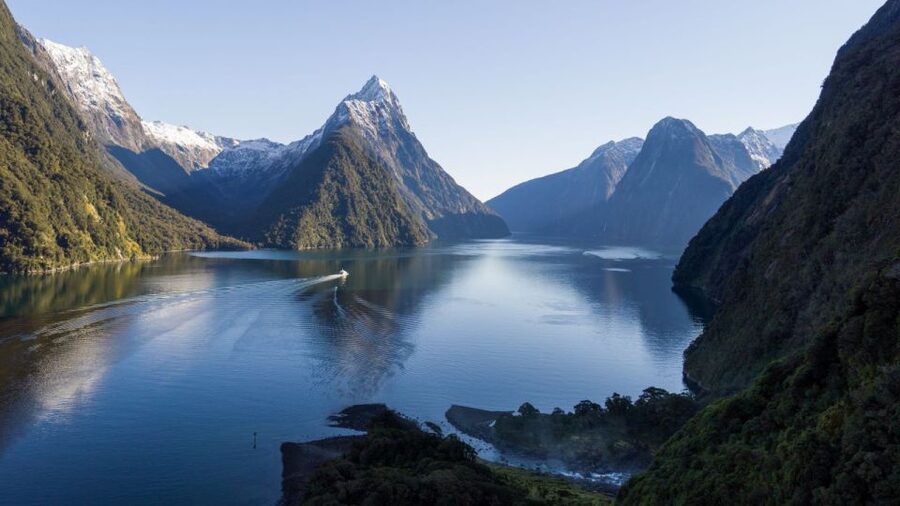 From Queenstown: Milford Sound Cruise and Coach Day Trip - Arriving at Milford Sound and boarding the cruise