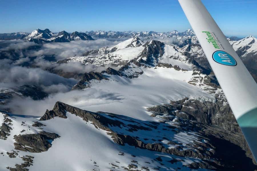 From Queenstown: Milford Sound Flight and Cruise with Lunch - Queenstown pickup and the preflight map