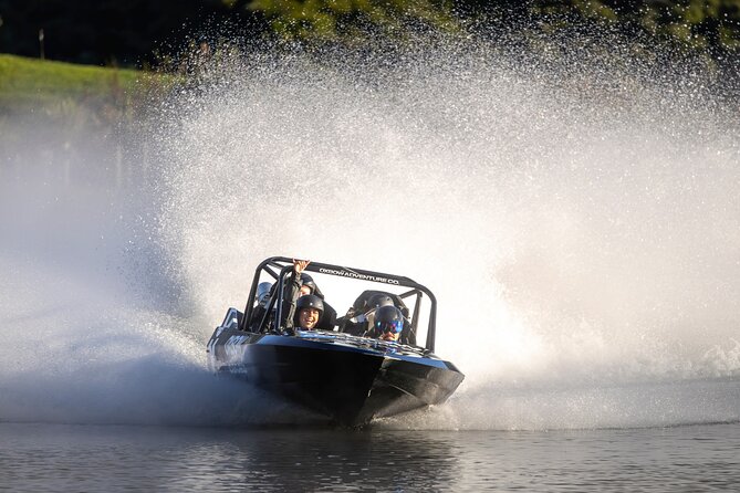Jet Sprint Boating & Clay Target Shooting in Queenstown - The jump from stillness to 100kph
