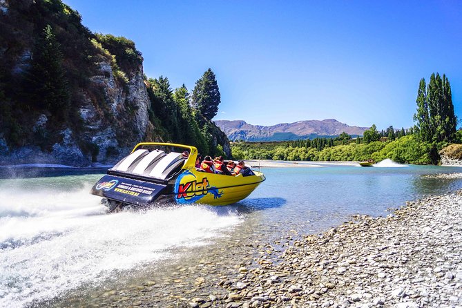 KJet Queenstown Jet Boat Ride on the Kawarau and Shotover Rivers - The Kawarau River Adds Turns and Landmarks