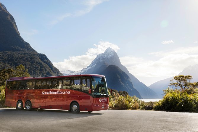 Milford Sound Coach & Cruise from Queenstown: Panoramic Views - Leaving Queenstown for the long road south