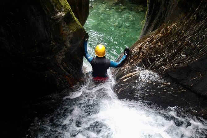 Mt Aspiring Full Day Canyon ex Queenstown or Wanaka - Three to four hours of swimming, climbing and rope work