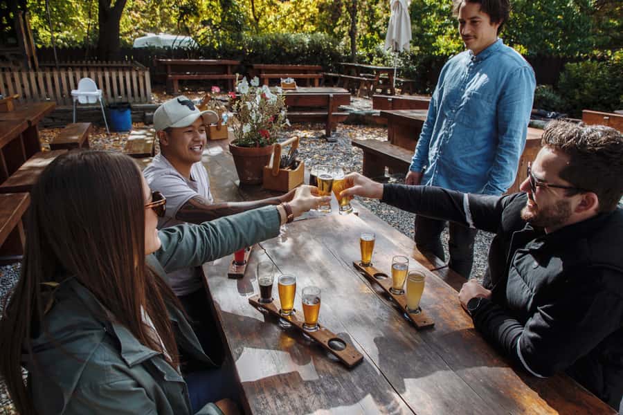 Queenstown: Craft Beer Brewery Tour with Lunch - First stop: a local brewery and an hour of tasting