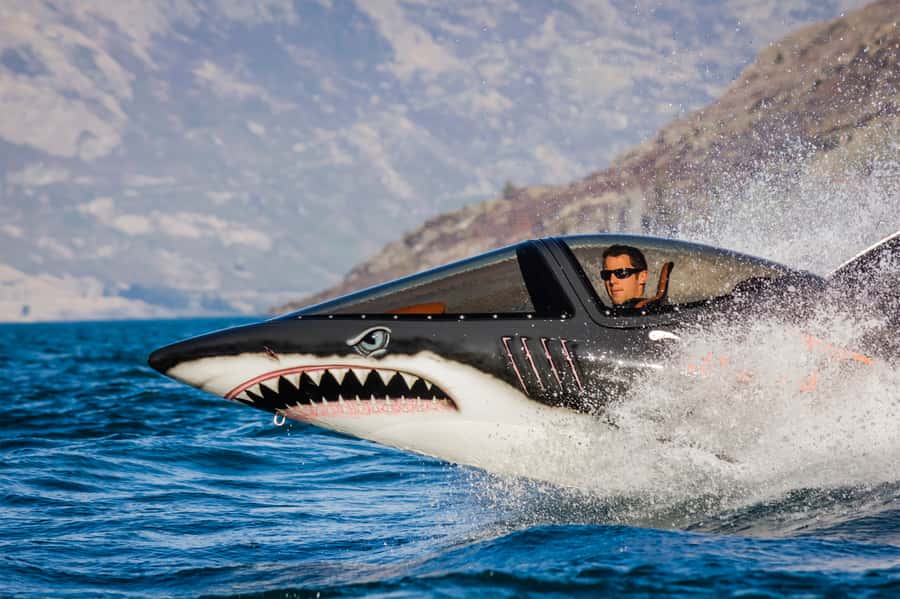 Queenstown: Hydro Attack Shark Ride - First comes the 80 kph surface run