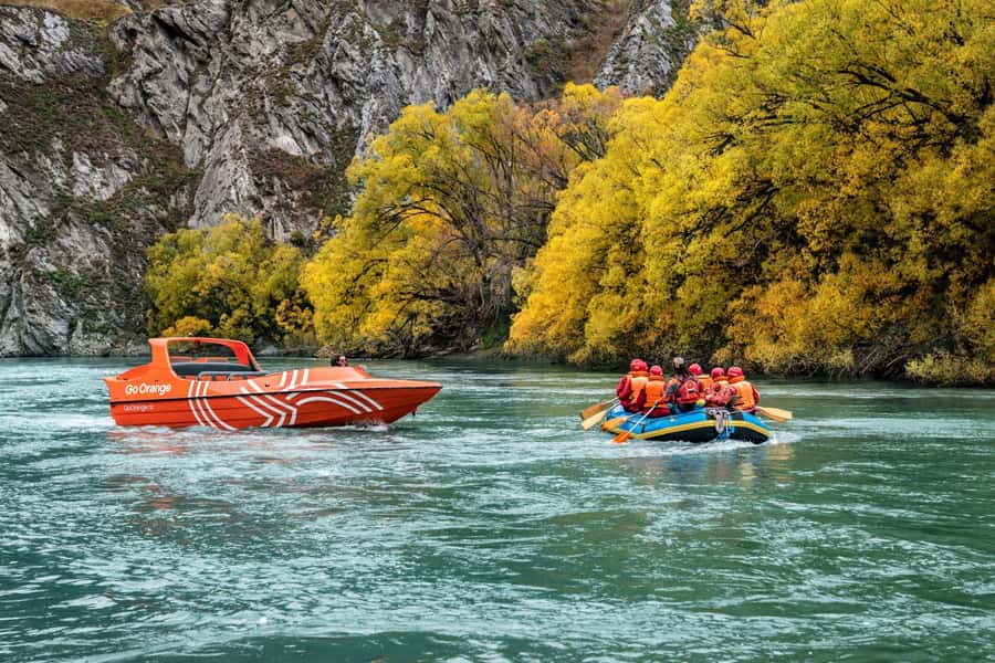 Queenstown: Kawarau River Rafting and Jet Boat Ride - Eight kilometers of beginner-friendly whitewater