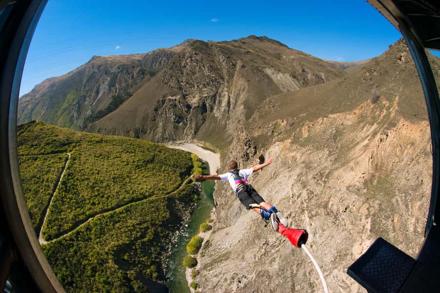 Queenstown: Nevis Bungy & Swing Combo - The Nevis Bungy begins in a cable-car pod