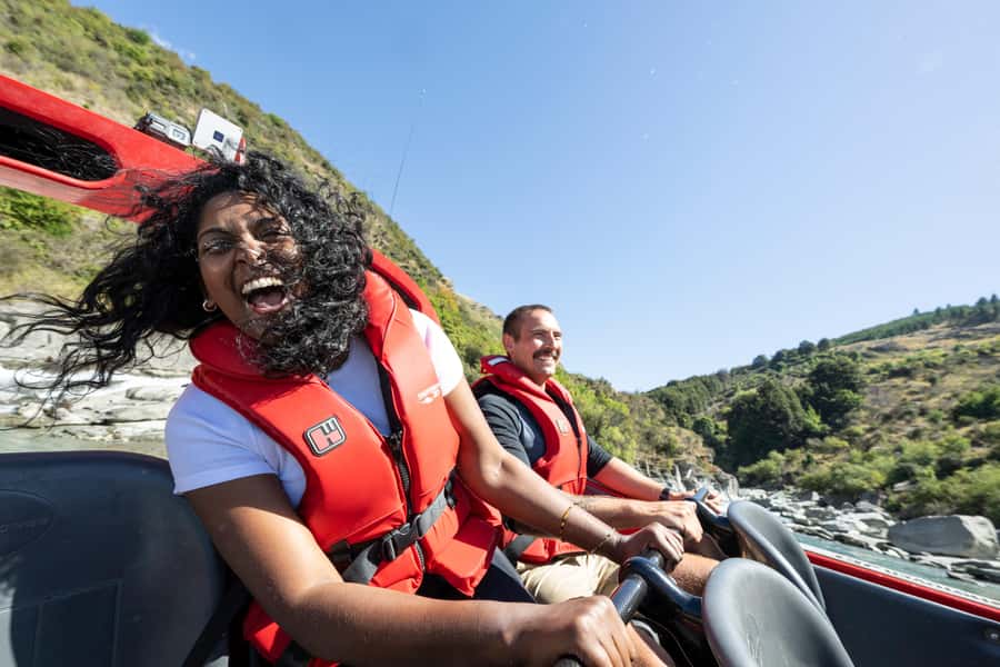 Queenstown: Shotover River Extreme Jet Boat Experience - From Queenstown to the jet base