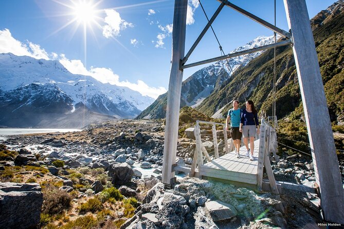 Queenstown to Lake Tekapo via Mt Cook One-Way Small Group Tour - Lake Pukaki: the dramatic approach to Mount Cook