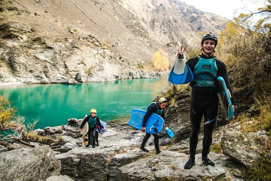 Queenstown: White Water Surfing Along the Kawarau River - The main run: 12km of bodyboarding