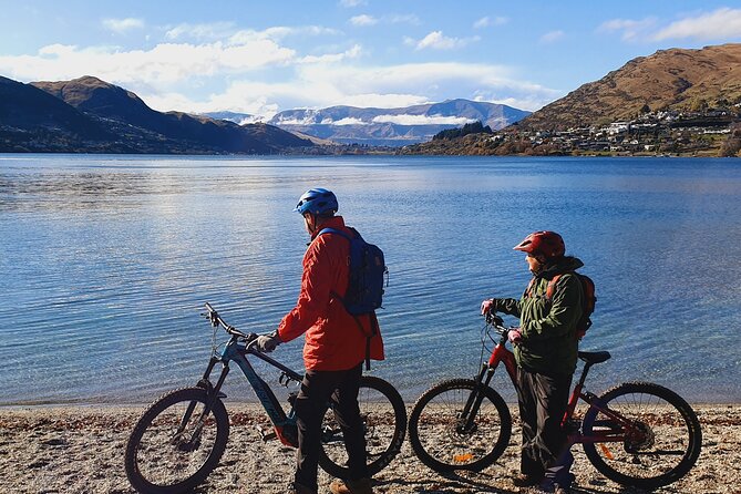 Scenic Guided eBike Tour Ride to the Lake - Across the private sheep farm toward Shotover bridge