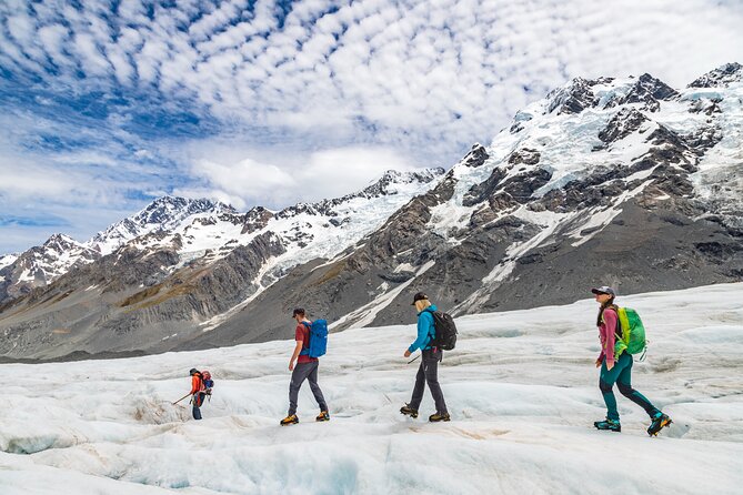 Tasman Glacier Heli-Hike Tour from Queenstown - Guides make the difference on changing ice