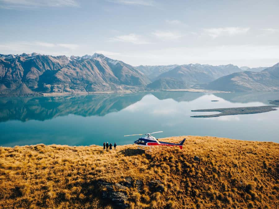 The Grand Circle 30-Minute Helicopter Tour & Alpine Landing - Lake Wakatipu Gives the Flight Its Scale